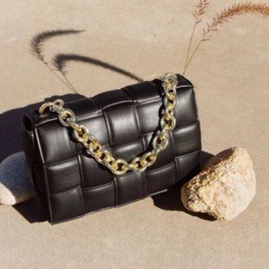 Melia Bianco - Anya Black Small Crossbody Bag